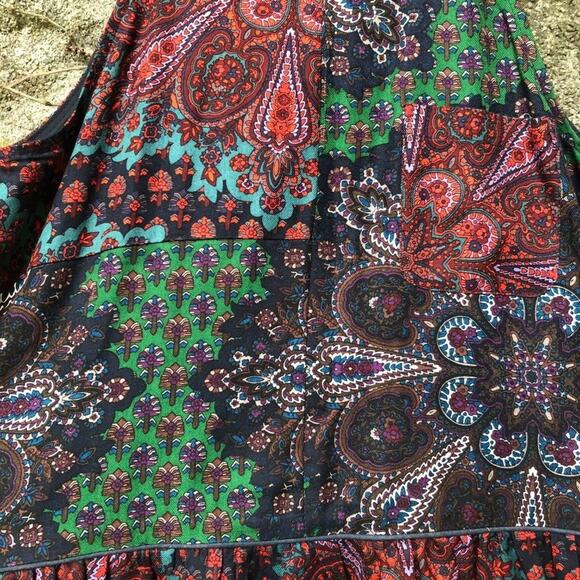 Sea New York Silk Wool Patchwork Paisley Peplum 2 - Picture 3 of 7